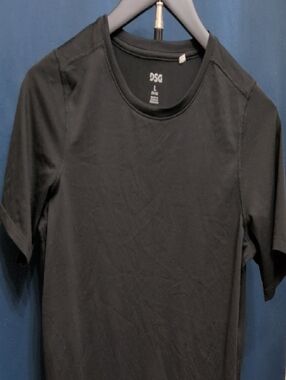 DSG Black Athletic Tee with Crew Neck